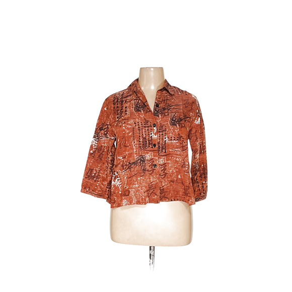 Chico's Silk Button-Up Top - Picture 1 of 4